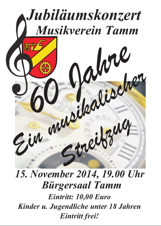 Plakat zum Jahreskonzert 2014