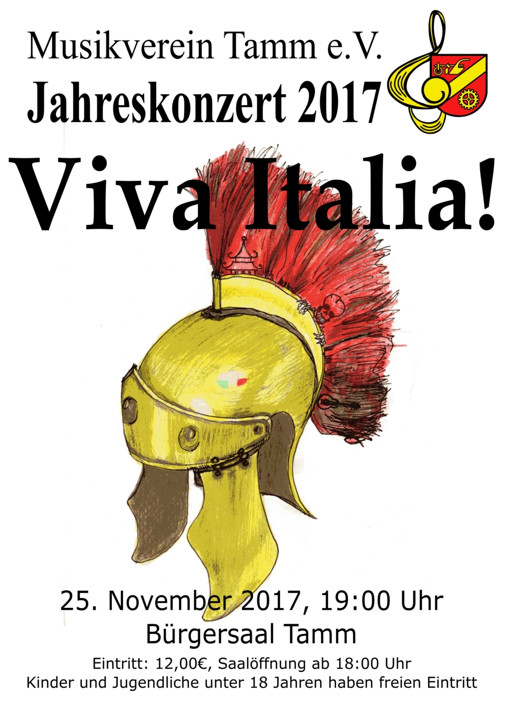 Plakat zum Jahreskonzert 2017