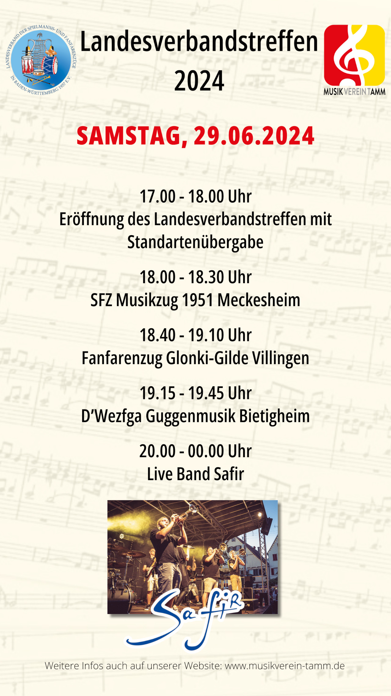 Musikfest Samstag