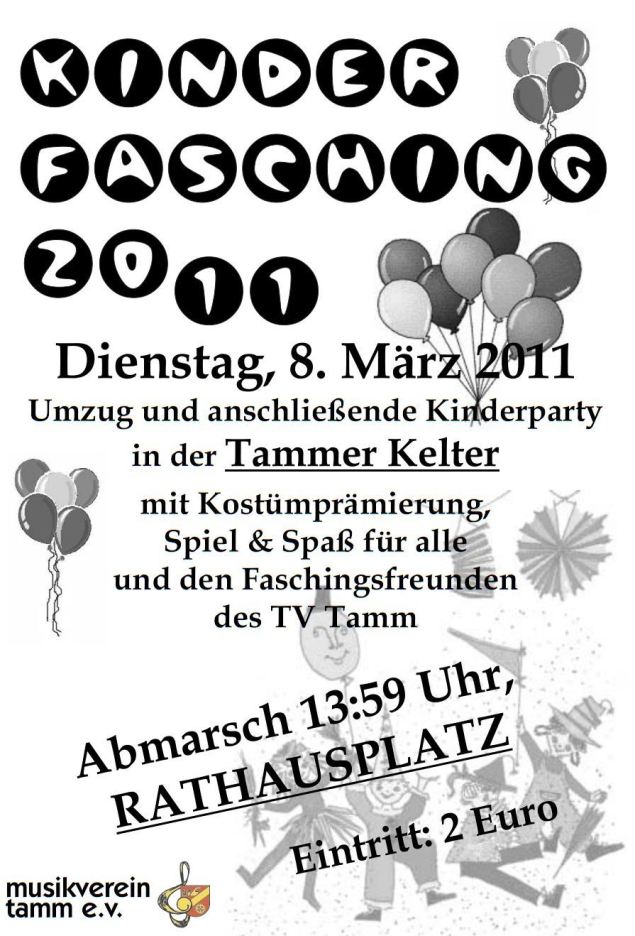 Kinderfasching in der Kelter 2011