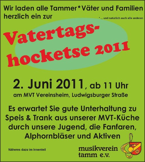 Plakat Vatertag 2011