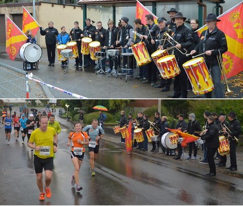 Anfeuern beim Bottwartal Marathon