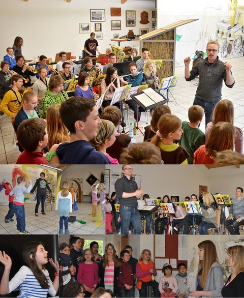 Proben für Max der Regenbogenritter