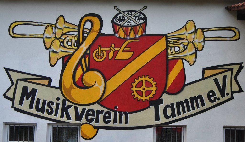 Graffitikunst am Vereinsheim