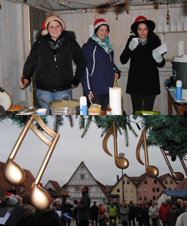 Der Stand unserer Jugend beim Tammer Weihnachtsmarkt