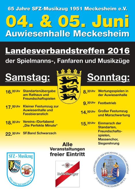 Plakat der Landesmeisterschaft Meckesheim